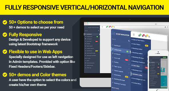 Dropdown Sidebar Menu - Responsive Bootstrap Navigation