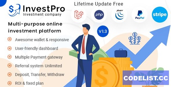 InvestPro v1.0.4 – Wallet & Banking Online Hyip Investment Platform