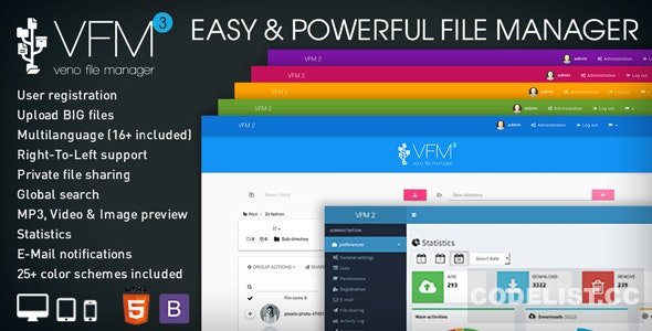 Veno File Manager v3.7.4 - host and share files