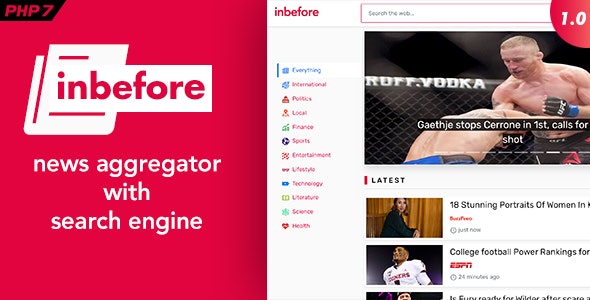 InBefore v1.0.5 - News Aggregator with Search Engine - ed