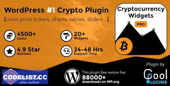 Cryptocurrency Widgets Pro v3.9.4 - WordPress Crypto Plugin