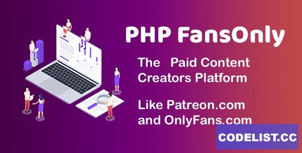 PHP FansOnly Patrons v1.6 - Paid Content Creators Platform - ed