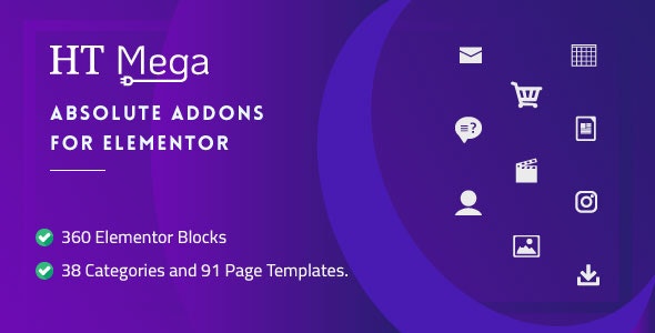 HT Mega Pro v1.8.8 – Absolute Addons for Elementor Page Builder