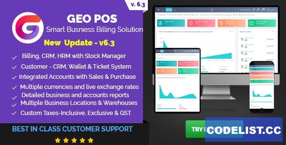 Geo POS v6.3 - Point of Sale, Billing and Stock Manager Application - ed