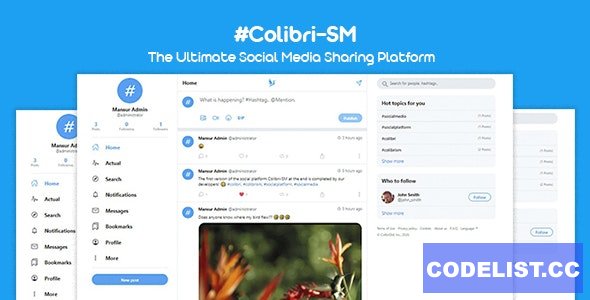 ColibriSM v1.0.8 - The Ultimate PHP Modern Social Media Sharing Platform - ed