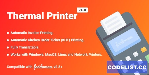 Thermal Printer Module for Foodomaa v1.0