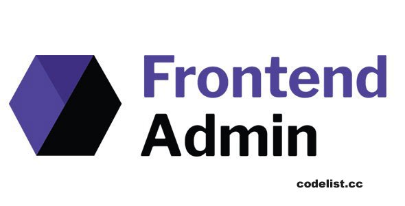 Frontend Admin Pro v3.22.1