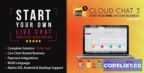 Cloud Chat 3 v2.5.5 - Fully SaaS Live Support Chat - ed