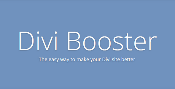 Divi Booster v4.6.0