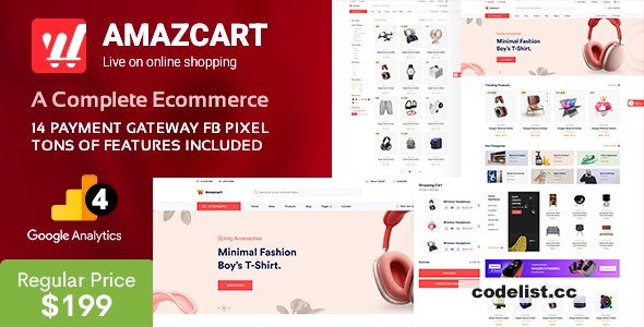 AmazCart v3.3 - Laravel Ecommerce System CMS - ed