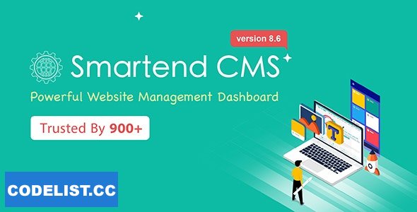 SmartEnd CMS v10.0.3 - Laravel Admin Dashboard with Frontend and Restful API - ed