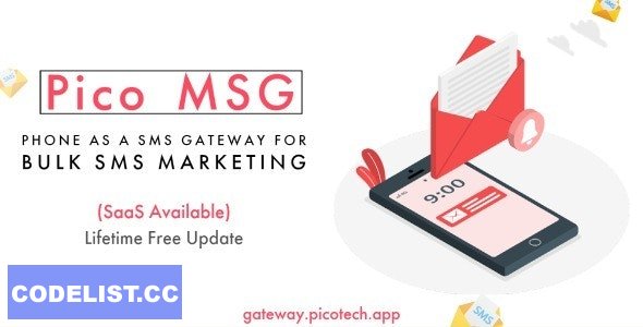 PicoMSG v1.2 - Phone As an SMS Gateway For Bulk SMS Marketing - ed