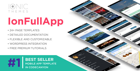 IonFullApp | Full Ionic Template + Cordova Plugins