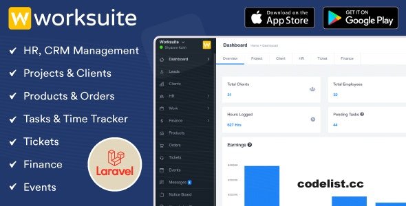 WORKSUITE v5.1.9 - HR, CRM and Project Management - ed