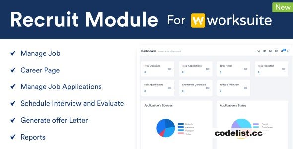 Recruit Module For Worksuite CRM v1.0.2