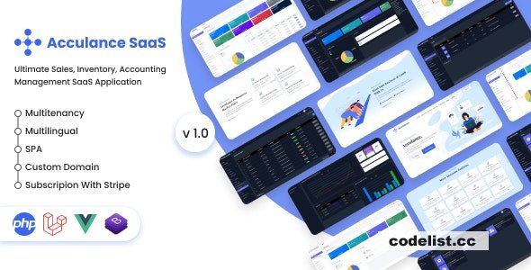 Acculance SaaS v3.0.0 - Multitenancy Based POS, Accounting Management System - ed