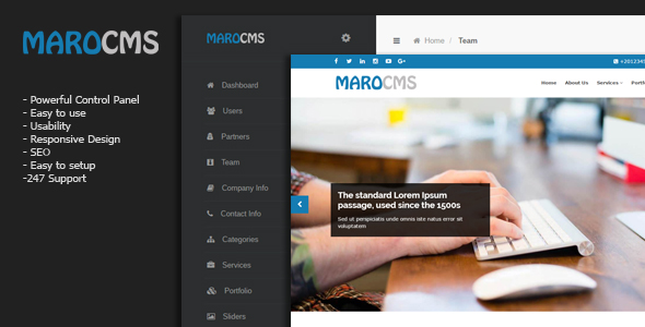 MaroCMS v3.1 - Business CMS