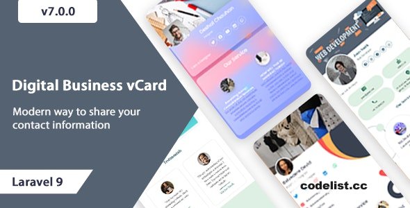 VCard SaaS v7.1.0 - Digital Business Card Builder SaaS - Laravel VCard Saas