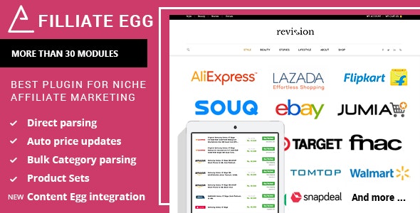 Affiliate Egg v1.0.9.16 - Niche Affiliate Marketing Wordpress Plugin