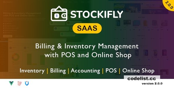 Stockifly SAAS v2.0.0 - Billing & Inventory Management with POS and Online Shop