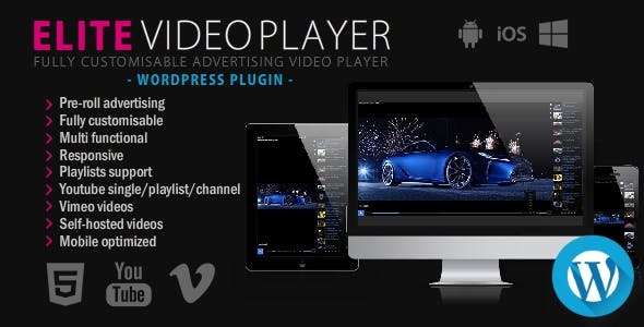 Elite Video Player v6.9.2 - WordPress