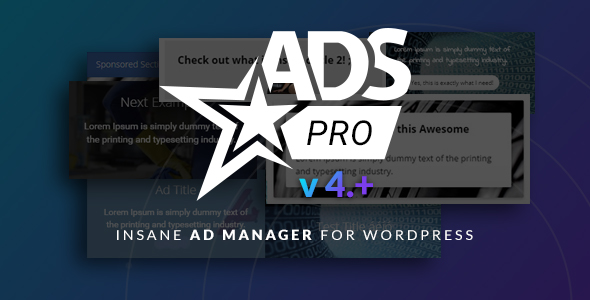 Ads Pro Plugin v4.8.5 - Multi-Purpose Advertising Manager