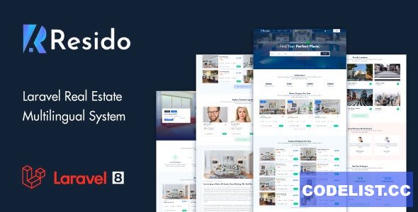 Resido v2.11.0 - Laravel Real Estate Multilingual System - ed