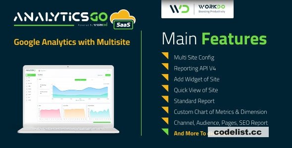 AnalyticsGo SaaS v1.1 - Google Analytics V4 with Multisite - ed