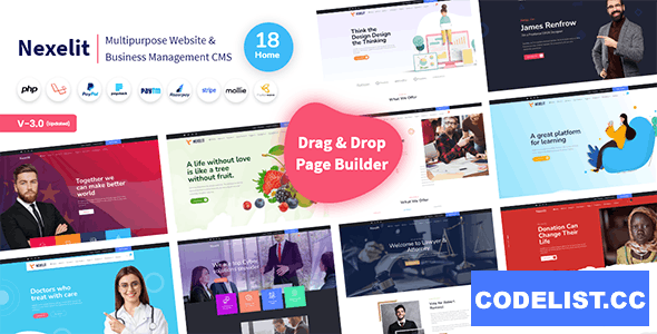 Nexelit v3.1.3 - Multipurpose Website & Business Management System CMS - ed