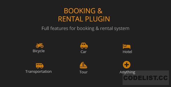 BRW v1.6.4 - Booking Rental Plugin WooCommerce