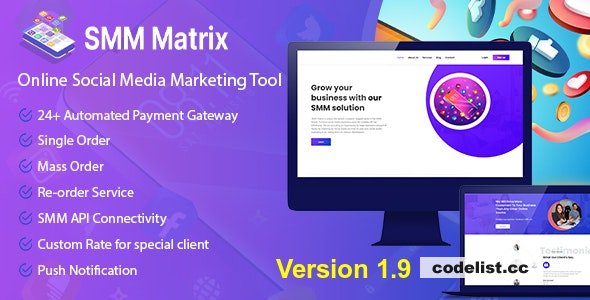 SMM Matrix v1.9 - Social Media Marketing Tool - ed